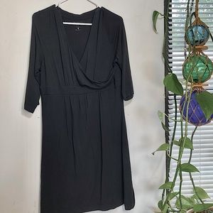 Athleta fax wrap dress